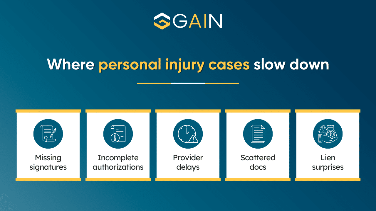 personal injury cases slow down